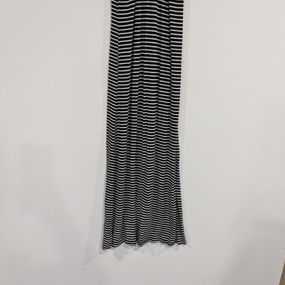 THML Embroidered Striped Maxi ress Black White Orange Size XS - Picture 7 of 7